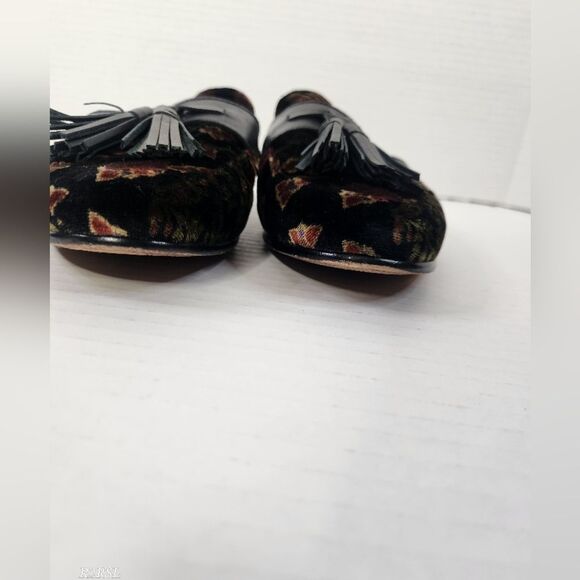 Sam Edelman Black Paris Patchwork Mule Loafers Womens 5.5 Pre-owned - Picture 10 of 11